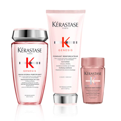 KERASTASE Genesis pack fortalecimiento anticaída shampoo 250 ml + acondicionador 200 ml + mini talla 80 ml