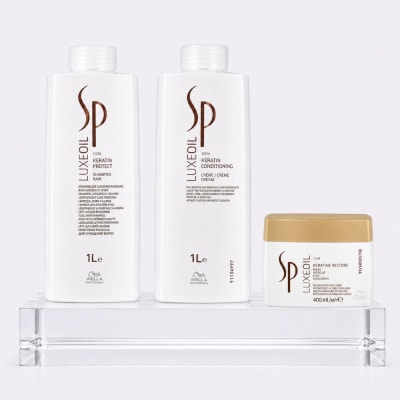 Wella SP LuxeOil Pack Reconstruccion Shampoo 1000ml + Acondicionador 1000ml + Mascarilla 400ml