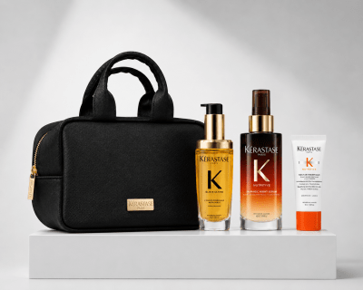 Kerastase Nutritive pack 8H night serum 90 ml + elixir ultime 75 ml + minitalla + bolso