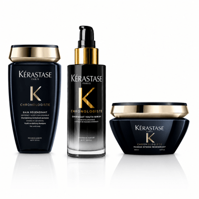 Kerastase Chronologiste pack Shampoo 250 ml + Mascarilla 200 ml + Overnight Youth Serum 90 ml