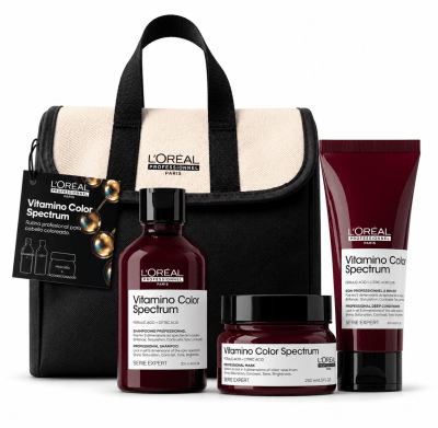 Loreal Vitamino color spectrum Pack shampoo+ Acondicionador+ Mascarilla