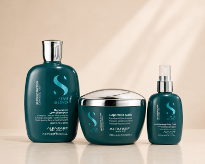 Alfaparf Semi Di Lino Reconstruction Pack Reparative Low Shampoo 250 ml + Reparative Mask 200 ml + Anti-Breakage Daily Fluid 125 ml
