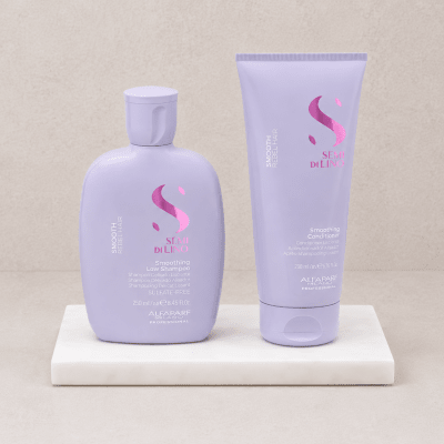 Pack Alfaparf Semi Di Lino Smooth Low Shampoo 250 ml + Smoothing Conditioner 200 ml
