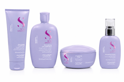 Pack Alfaparf Smooth Shampoo 250 ml + Acondicionador 200 ml + Mascarilla 200 ml + Crema 125 ml