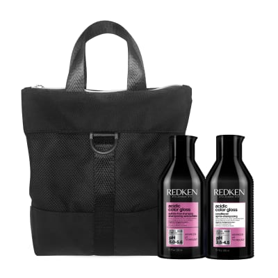 Pack Redken Acidic Color Gloss Shampoo 300ml + Acondicionador 300ml + Neceser de regalo