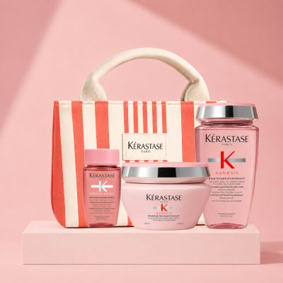 Kerastase Genesis pack anticaída  cabello fino - shampoo 250 ml + mascarilla 200 ml + travel size