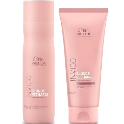 Wella Professionals Blonde Recharge Dúo Shampoo + Acondicionador Cabello Rubio