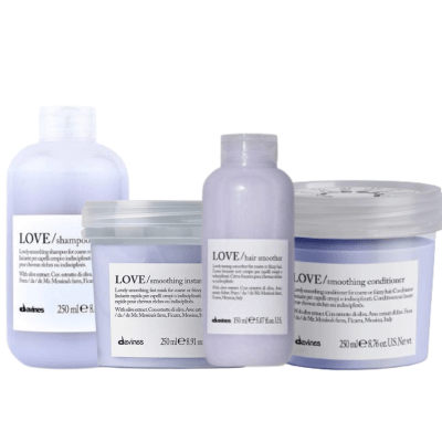 Davines Love Smoothing Pack Completo Shampoo + Acondicionador + Mascarilla Control Frizz