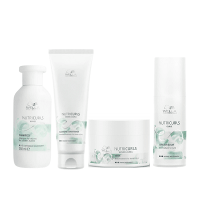Wella Professionals Nutricurls Pack Completo Cabello Rizado Shampoo + Acondicionador + Mascarilla