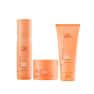 Wella Professionals Invigo Nutri-Enrich Pack Shampoo + Acondicionador + Mascarilla
