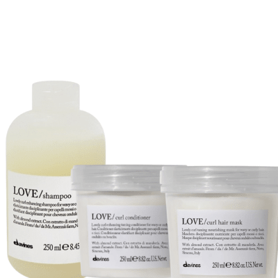 Davines Love Curl Pack Shampoo + Acondicionador + Serum Cabello Rizado