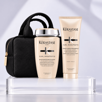 Kerastase Curl Manifesto Pack Shampoo 250ml + Acondicionador 200ml + Bolso