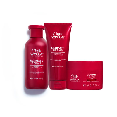 Wella Ultimate Repair Pack Reparador Shampoo 250ml+ Acondicionador 200ml+ Mascarilla 150ml