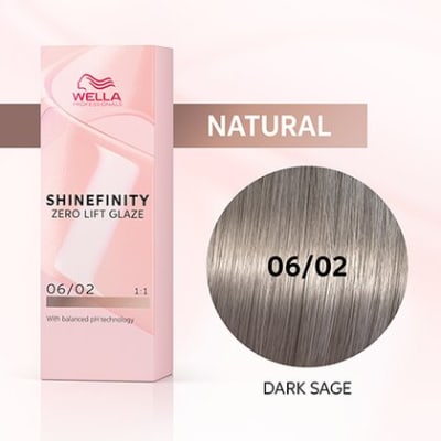 Wella Professionals Shinefinity Glaze Color 06/02 Rubio Oscuro Natural Mate 60 ml