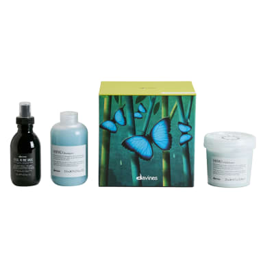 Davines Minu Pack Shampoo 250 ml + Acondicionador 250 ml + OI All In One Milk 135 ml Cabello Teñido