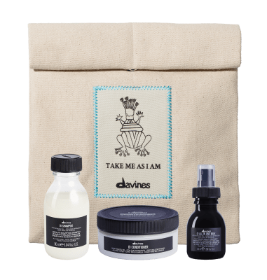 Davines oi travel size kit shampoo oi 100ml+ oi conditioner 75ml+ all in one milk 50ml+ neceser