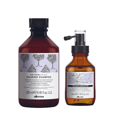 Davines Naturaltech Pack Calming Shampoo 250 ml + Superactive Spray 100 ml Cuero Cabelludo Sensible