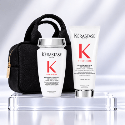 Kerastase Premiere Pack Cabello Dañado Shampoo 250 ml + Fondant 200 ml + bolso