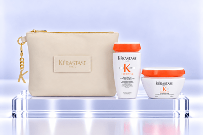 KERASTASE Nutritive pack nutrición profunda shampoo 250 ml + mascarilla 200 ml + Bolso