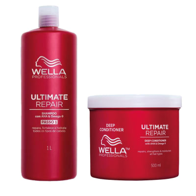 Wella Pack Ultimate Repair Shampoo1000ml+ Acondicionador 500ml