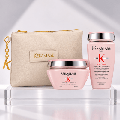 Kerastase Genesis pack anticaída shampoo 250 ml + mascarilla 200 ml + bolso