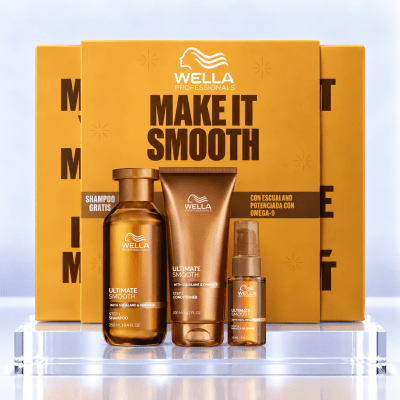 Wella Professionals Ultimate Smooth Antifrizz Pack Shampoo 250 ml + Conditioner 200 ml + Oil Serum 30 ml