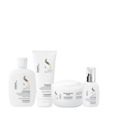 Alfaparf Milano Diamond Illuminating Pack Completo Shampoo + Mascarilla + Fluido