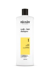 Nioxin Sistema 1 Shampoo Cabello Natural con Adelgazamiento Leve 1000 ml 0
