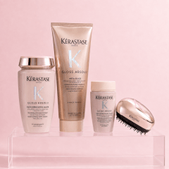 Kerastase Gloss Absolu Antifrizz Cabello Grueso Pack Shampoo 250ml + Acondicionador 250ml + Travel 1