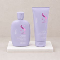 Pack Alfaparf Semi Di Lino Smooth Low Shampoo 250 ml + Smoothing Conditioner 200 ml 2