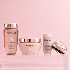 Kérastase Gloss Absolu Antifrizz Pack Cabello Fino Shampoo 250ml + Mascarilla 200ml + Travel 1