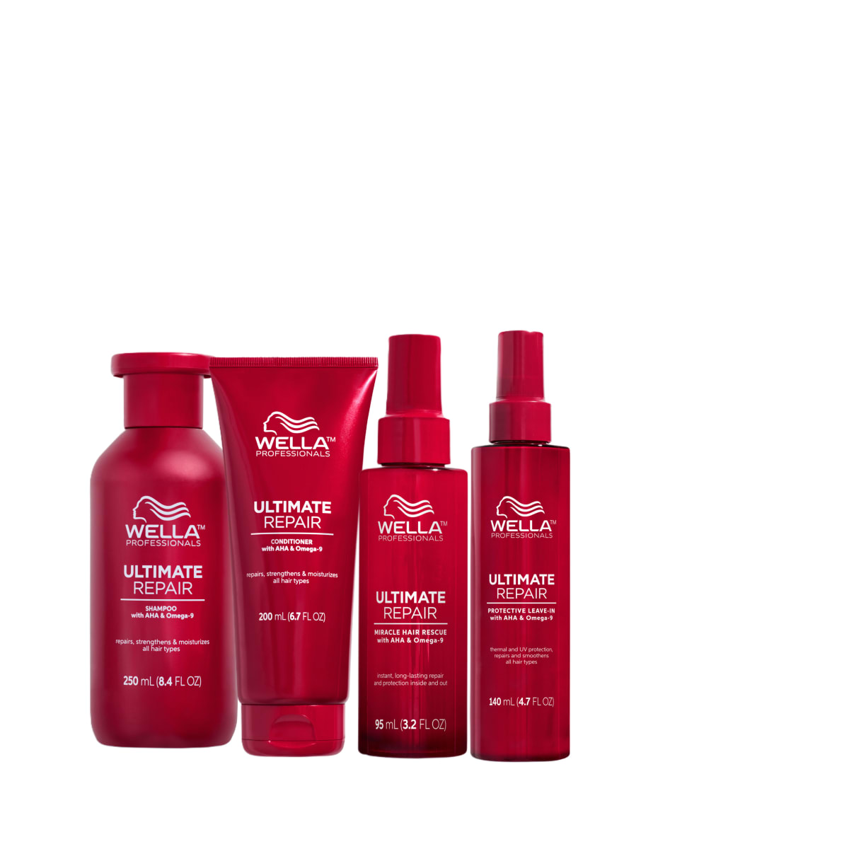 Wella Professionals Ultimate Repair Pack Shampoo + Acondicionador + Mascarilla + Leave-In1