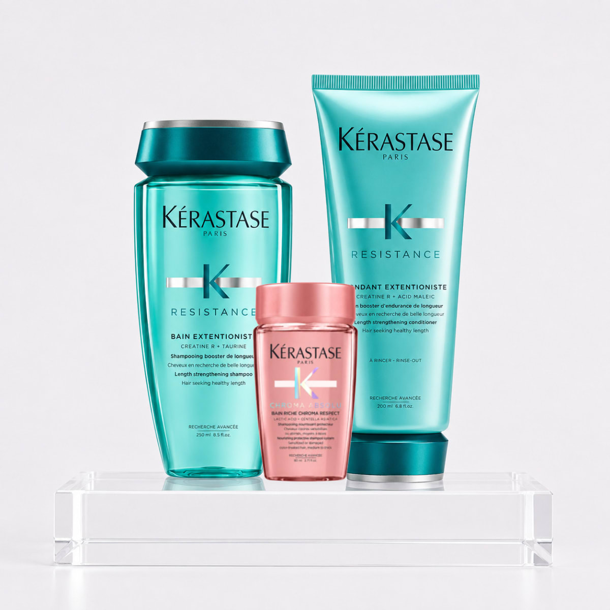 Kerastase Resistance Pack Fortalecimiento Shampoo 250 ml + Acondicionador 200 ml + Travel1