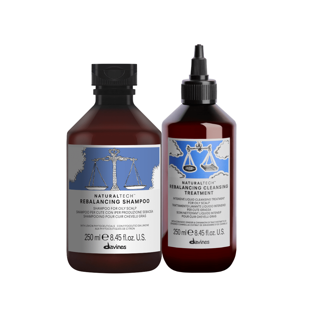 Davines Rebalancing Pack Shampoo 250 ml + Gel 250 ml Cuero Cabelludo Graso1
