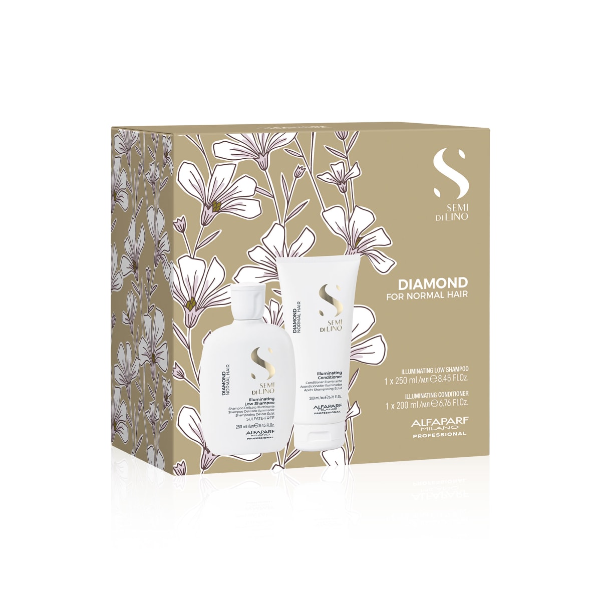 Alfaparf Milano Diamond Illuminating Pack Shampoo 250 ml + Acondicionador 200 ml2