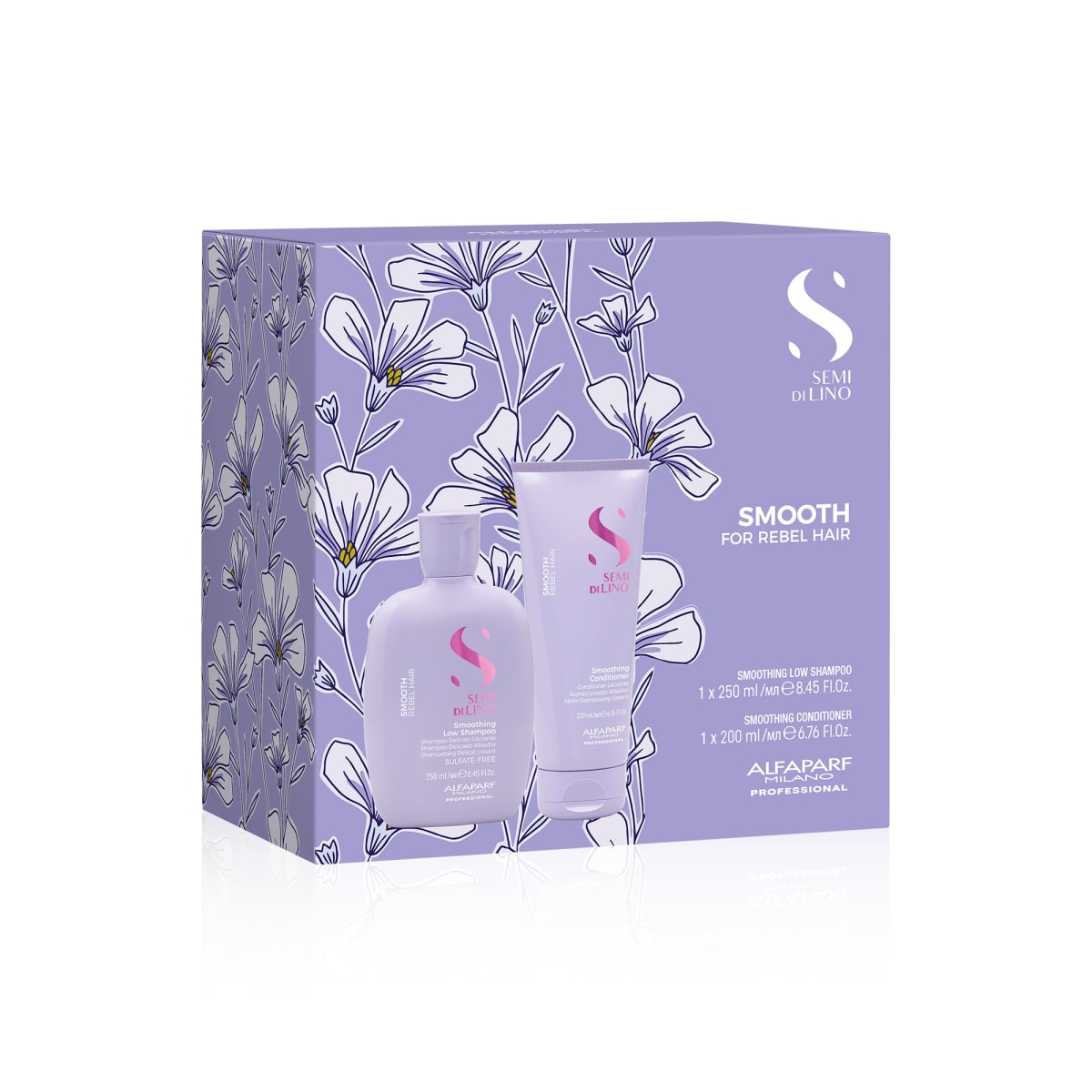 Duo kit SMOOTHING Alfaparf Shampoo 250ml+ Acondicionador 200ml3