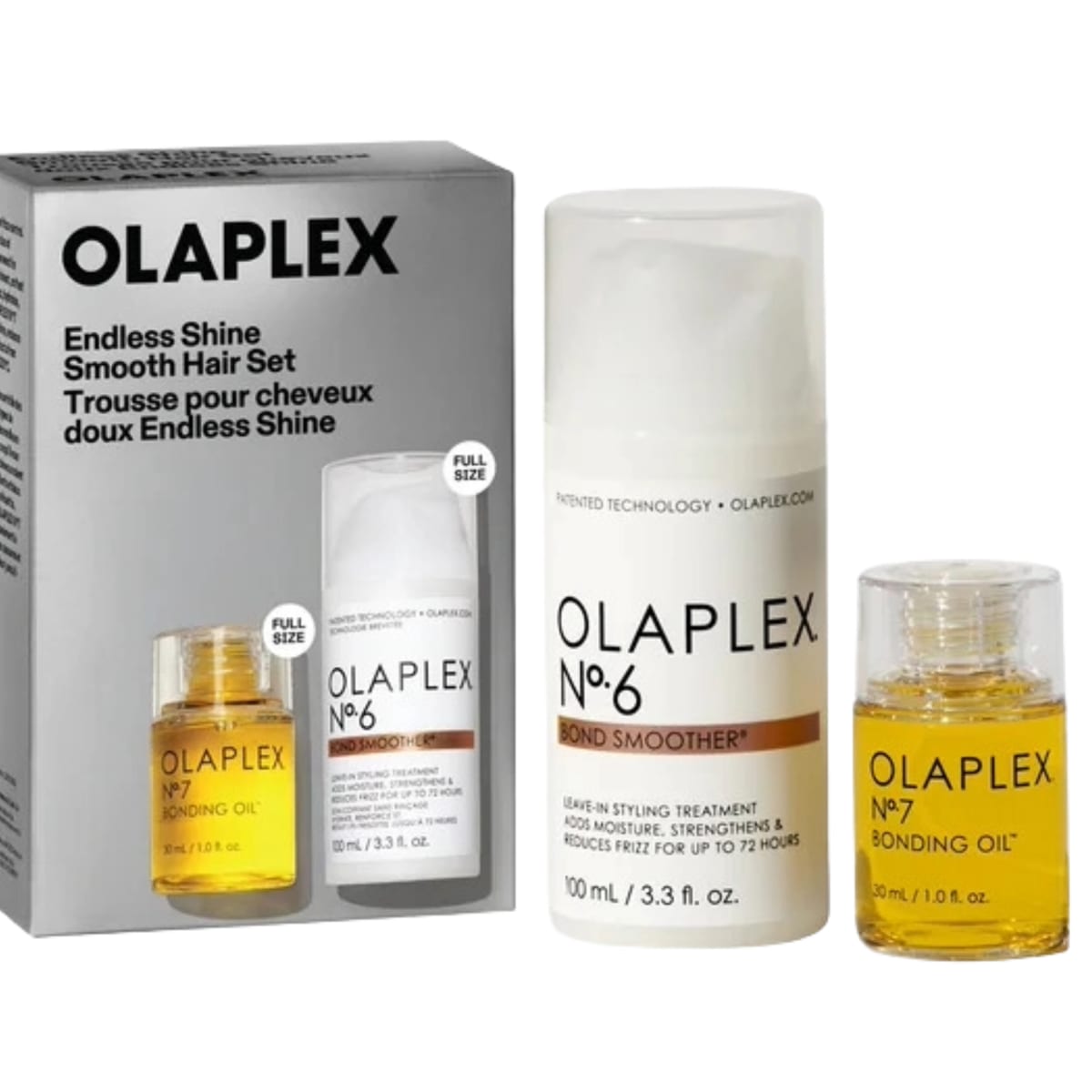 OLAPLEX Pack Nº6 Bond Smoother + Nº7 Bonding Oil – Antifrizz, Brillo y Reparación1