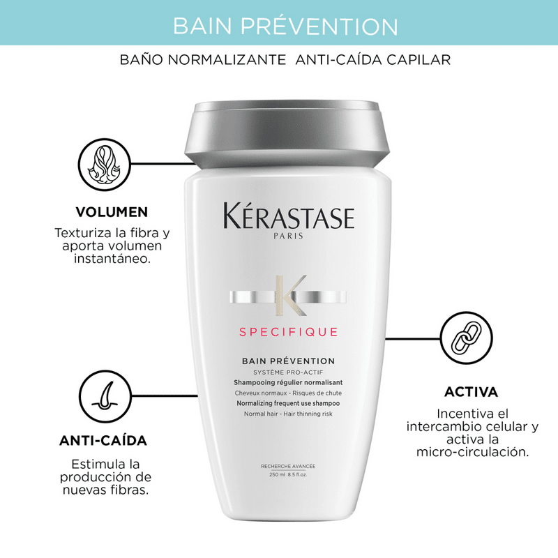 KERASTASE Specifique BAIN PREVENTION Shampoo para prevenir caida de cabello 250ml2