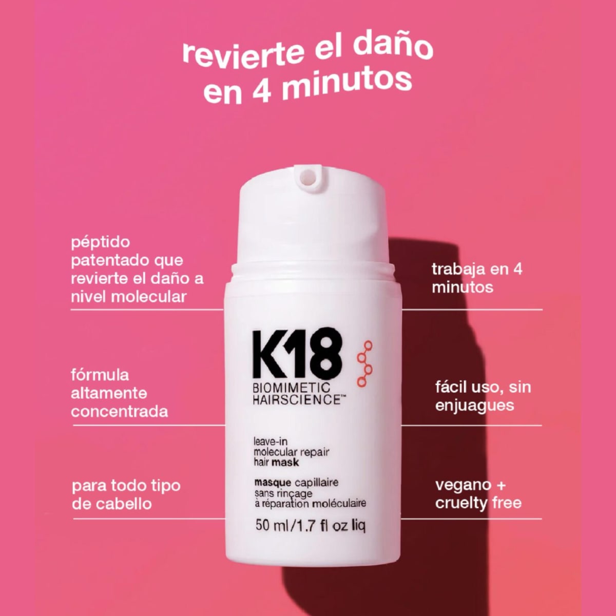 Trio Pack K18 Reparación Molecular3