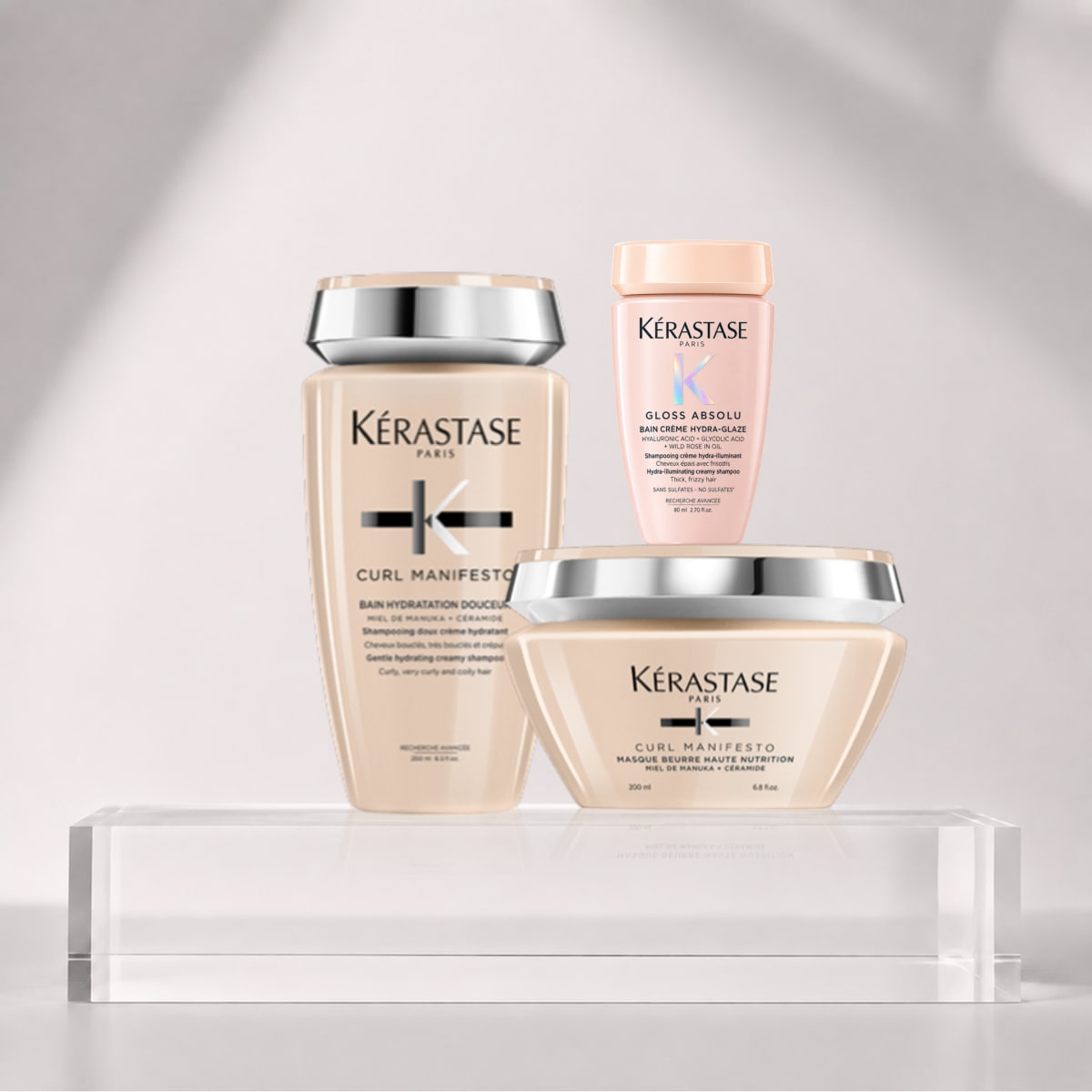 Kerastase Curl Manifesto Pack Shampoo 250ml + Mascarilla 200ml + Travel Size1