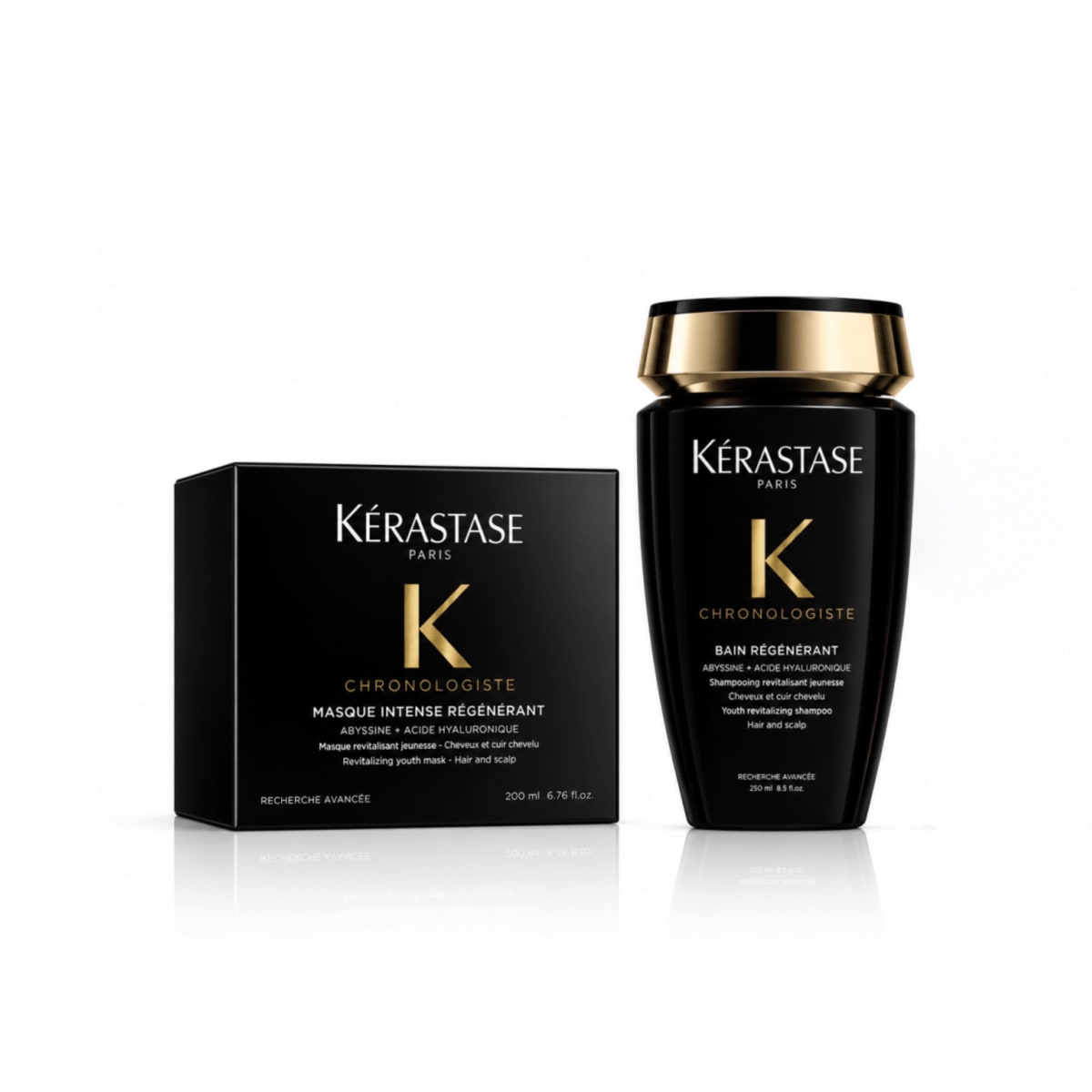 KERASTASE Chronologiste pack revitalización y nutrición profunda shampoo 250 ml + mascarilla 200 ml + Neceser2