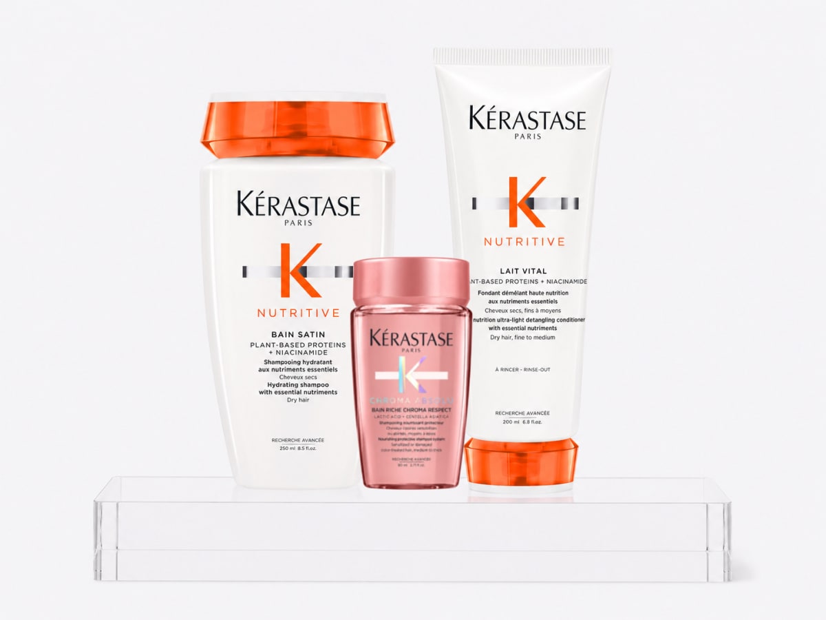 Kerastase Nutritive Pack Hidratación Shampoo 250 ml + Acondicionador 200 ml + Travel1