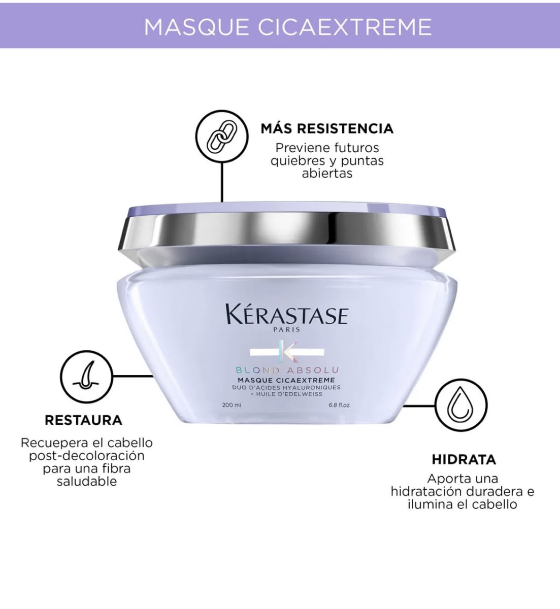 KERASTASE Mascarilla BLOND Absolu CICAEXTREME Cabellos Rubios 200ml2