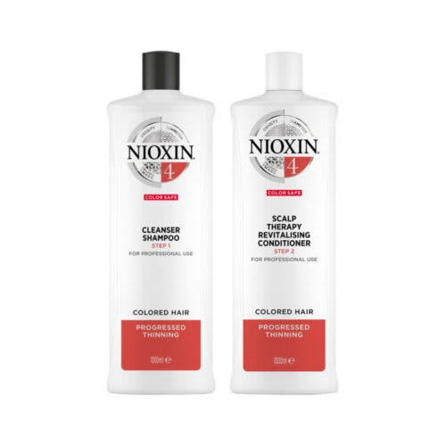 NIOXIN DUO SISTEMA 4 XL - Shampoo + Conditioner 1000ml1