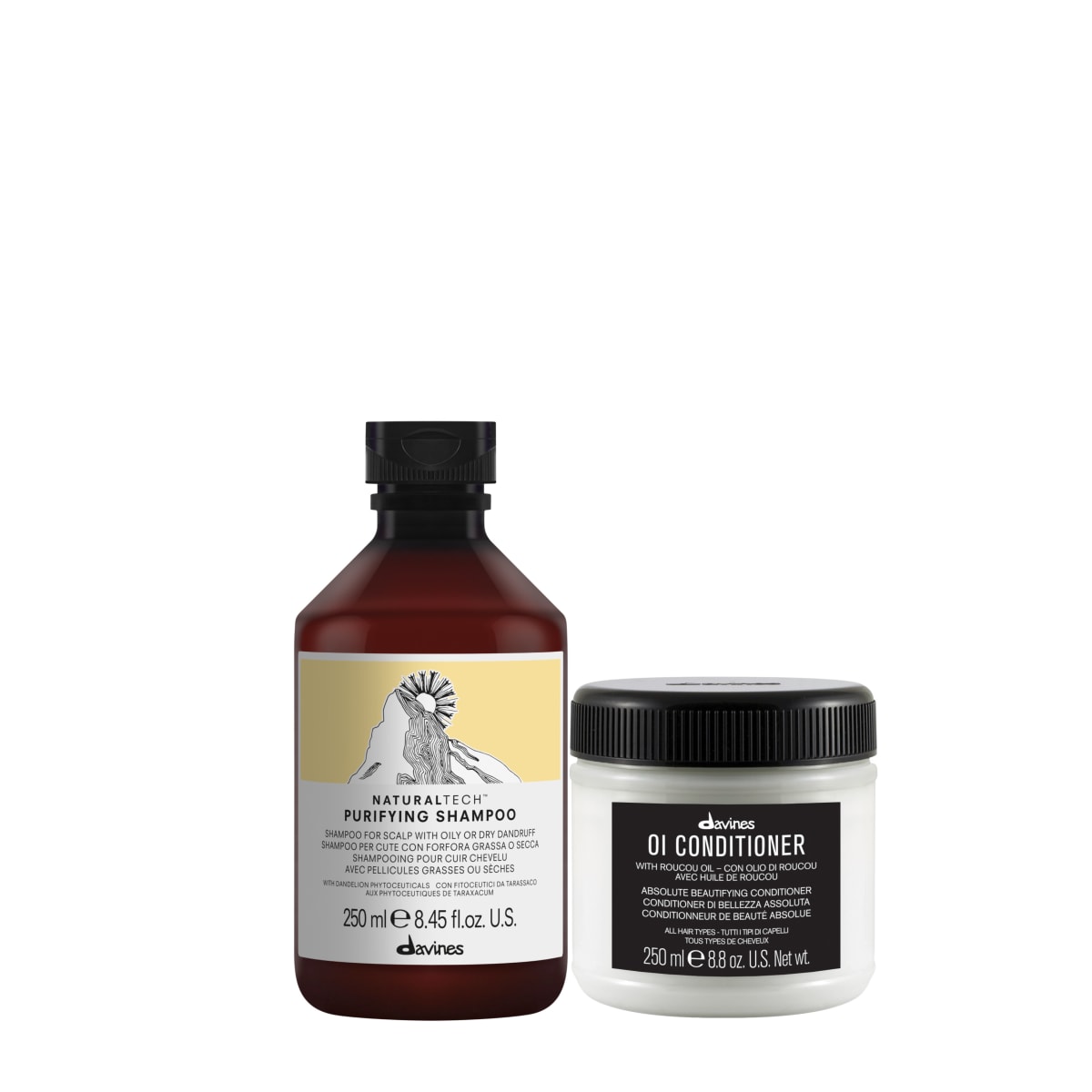 Davines Pack Purifying Shampoo 250 ml + Acondicionador 250 ml Anticaspa1