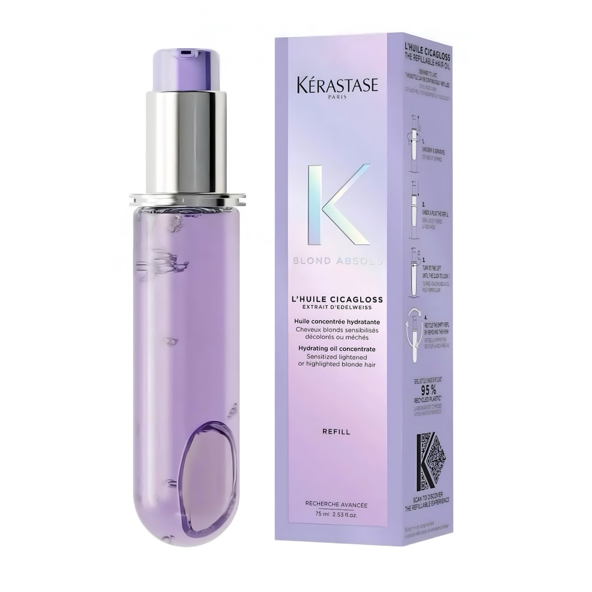 Kerastase absolu l'huile cicagloss Recarga 75ml1