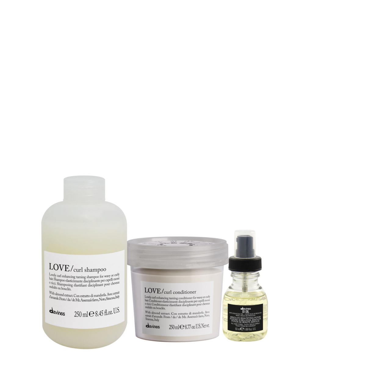 Davines Love Curl Set Shampoo + Acondicionador Cabello Rizado1