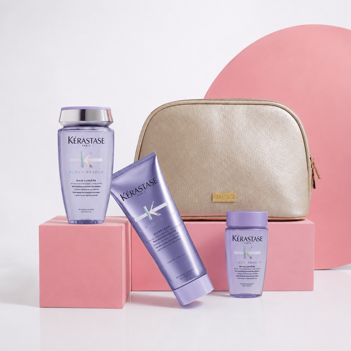 KERASTASE Blond Absolu pack para cabello rubio shampoo 250 ml + acondicionador 250 ml + mini talla2