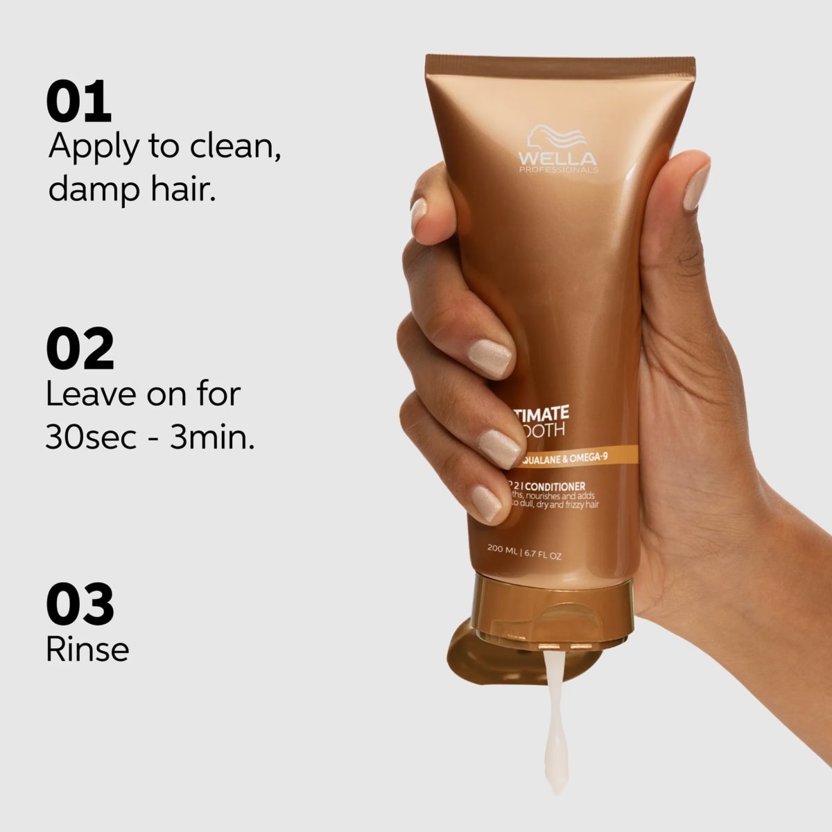 WELLA Ultimate Smooth Acondicionador 200 ml – Suavidad y Control del Frizz3