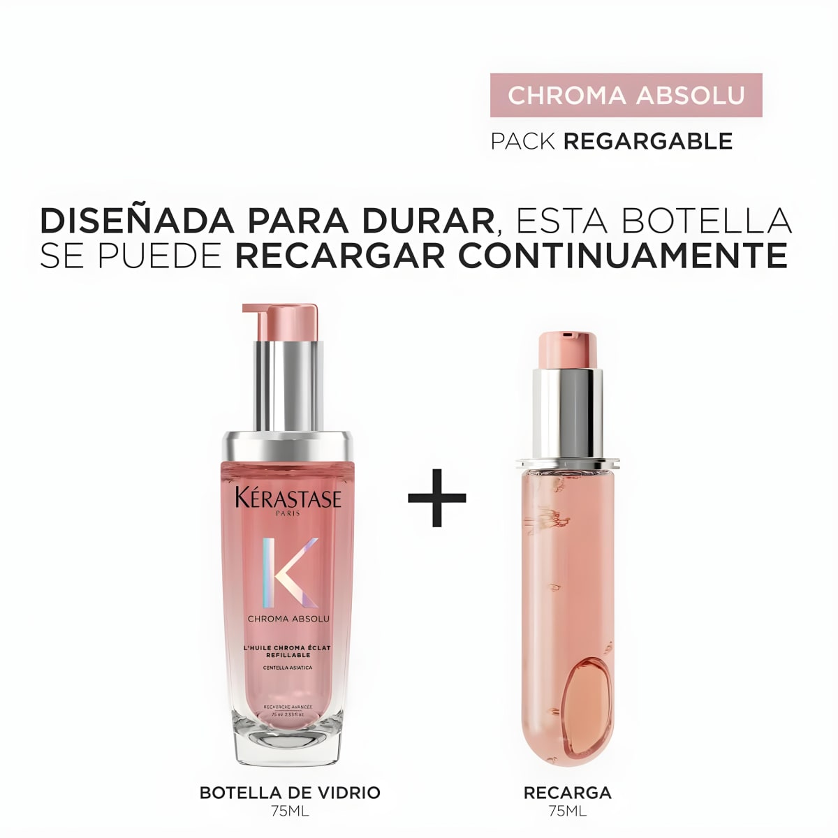 Kérastase Chroma Absolu L'Huile Chroma Éclat Aceite Recargable Brillo 75 ml3